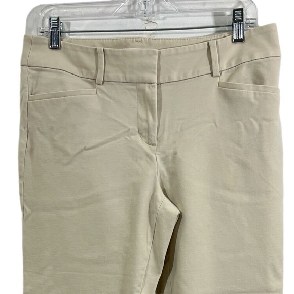 Loft Marisa The Riviera Career Pants cropped dress pants Cream Size 8P - Picture 3 of 12
